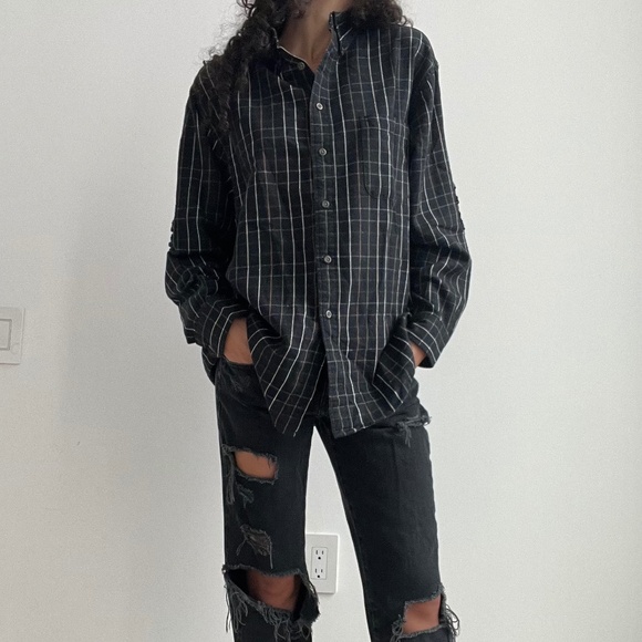 One of a Kind Flannel with Open Back - Picture 1 of 7